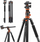 Tripod alumini K&amp;F Concept 90, 2.3m, kolonë horizontale, monopod që kthehet