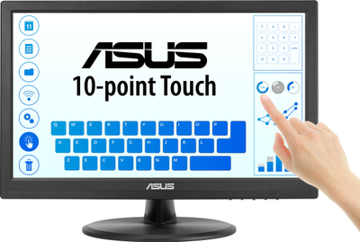 Monitor me prekje ASUS VT169HE, 15.6", Full HD, i zi