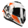 Helmetë moto Lazer Rafale SR Pixel, integrale, e kuqe
