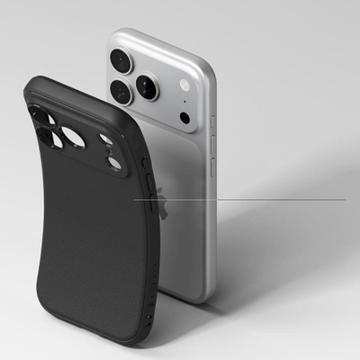Kapak telefoni Ringke Onyx për iPhone 17 Pro, TPU i butë, mbron nga rëniet, ngjyrë e zezë