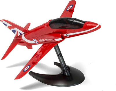 Model avion Airfix QUICKBUILD Red Arrows Hawk, lodër për me e ndërtu vetë, i kuq