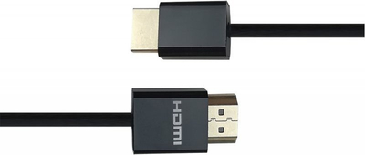 HDMI кабел Deltaco Ultra Thin, 2 m, 4K UHD 2.0, црн