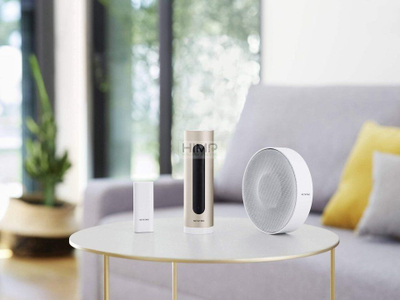 Паметен алармен систем Netatmo, со камера, со сирена 110dB, бел