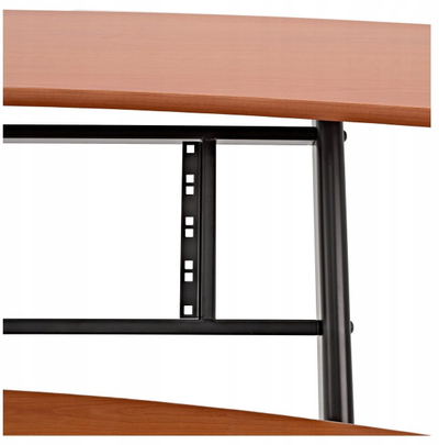 Tavolinë studio DNA SD1, raft 2x4U, raft tastiere tërheqës, 100 cm, e zezë