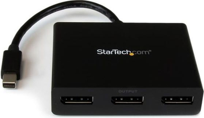 Ndarës i sinjalit StarTech, 1x Mini DisplayPort, 3x DisplayPort, 0.2 m, i zi