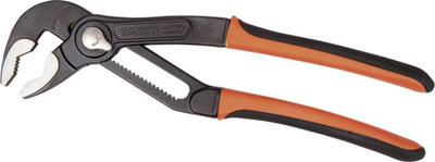 Pincë për pompë uji Bahco 7224 Quick Adjustable, mekanizëm rregullimi i shpejtë, nofulla të holla, portokalli