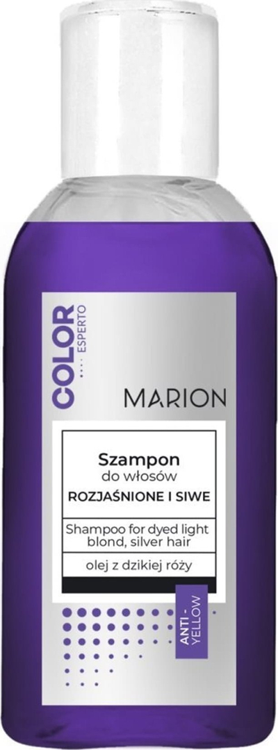 Shampo për flokë bjonde Marion Color Experto, për flokë të çelta, 50 ml