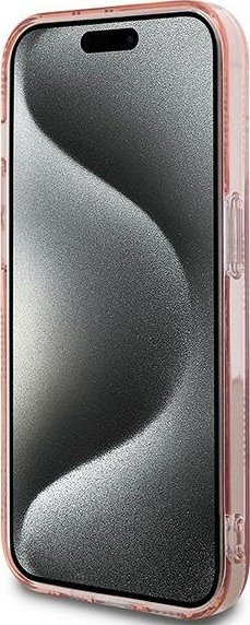 Маска за телефон Karl Lagerfeld KLHCP14LHKLPCHP, за iPhone 14 Pro 6.1", тврда маска, розова