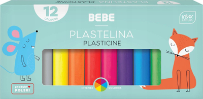 Plastelinë Interdruk B&B Kids, 12 ngjyra