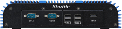 Mini PC Shuttle BPCAL02, Intel Core i7 1255U, barebone pa RAM edhe pa HDD, me ngjyrë të zezë