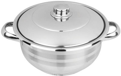 Tenxhere me kapak Floria ZLN7246, 4.5L, inox, ngjyrë argjendi