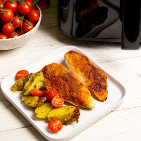 Fryer ajri 4Swiss ABB-225 DoubleCook, ekran me prekje, dritare Skylight, i zi