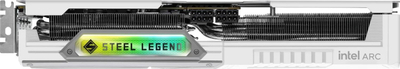 Графичка картичка ASRock Intel Arc B580 Steel Legend, 12GB GDDR6, OC, бела