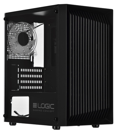 Kutia kompjuterike Logic Concept Atos, Micro ATX, ARGB, e zezë