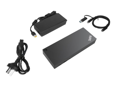 Докинг станица Lenovo ThinkPad Basic USB C Dock, 40AF0135EU, со кабел, црна