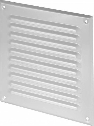 Mbulesë ventilimi METAL Air Vent Grille Cover, 250x250mm, metal, e bardhë