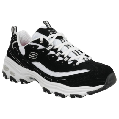 Atlete Skechers D'Lites Biggest Fan W 11930-BKW, Air Cooled Memory Foam, ngjyrë e zezë