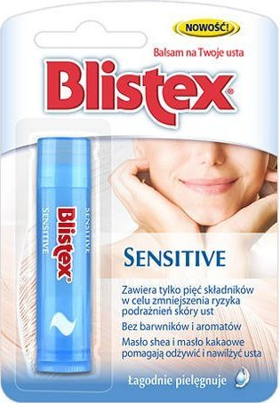 Balsam për buzë Blistex Sensitive, me gjalp shea, pa aromë