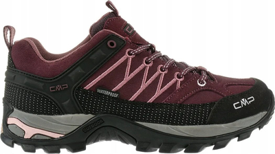Këpucë trekingu CMP Rigel Low WP W 3Q13246-H910, rezistente ndaj ujit, për femra, të zeza burgundy