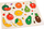 Puzzle druni Zamko ZA4722, figura fruta, 10 copa, shumëngjyrsh