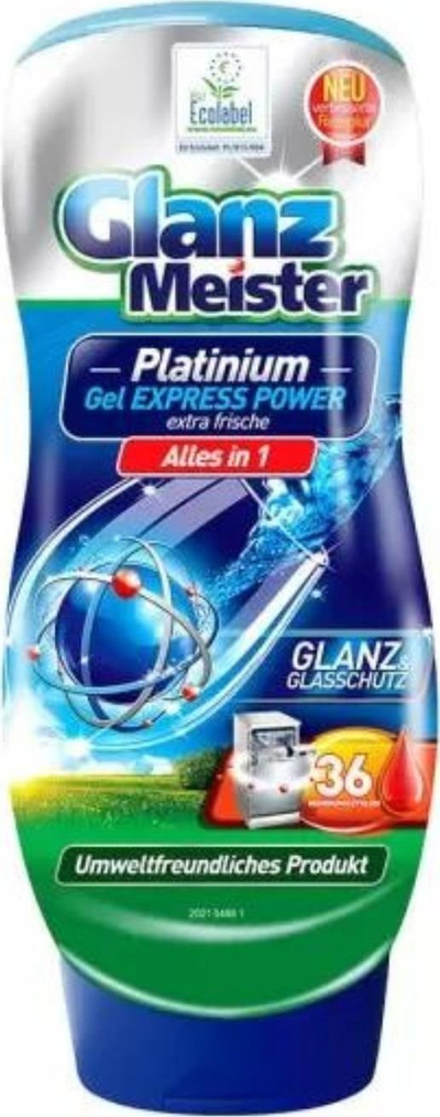 Xhel për pjatalarëse Glanz Meister Platinum, Eco Label, 720 ml