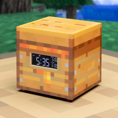 Orë alarmi Paladone Minecraft Bee Hive, digjitale, me dritë dekorative, e verdhë