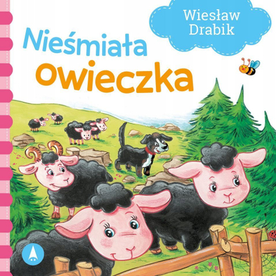 Libër për kalamaj Skrzat Shy Little Sheep Nieśmiała owieczka, me figura me ngjyra, kapak i fortë
