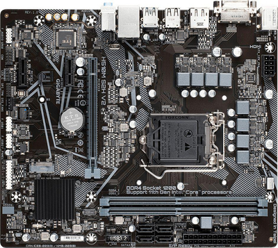 Pllakë amë Gigabyte H510M S2H, V2, Intel H510, 64 GB, Socket 1200, DDR4, e zezë
