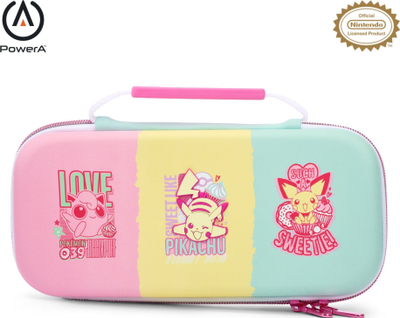 Çantë mbrojtëse PowerA Nintendo Switch Pokemon Sweet Friends, me dorezë, me xhep për aksesorë, shumëngjyrëshe