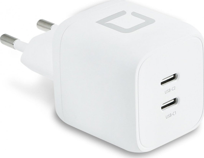 Karikues muri DICOTA D31984 Comfort, USB C 45W, 2 porta, i bardhë