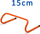 Pengesë stërvitore YakimaSport, 15 cm, plastikë, portokalli
