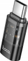 Адаптер Hoco UA36D Type C во Lightning, 3A, OTG, проѕирен црн