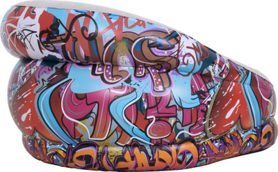 Karrige e fryrë Avenli Graffiti, PVC, 195x98x65cm, shumëngjyrëshe