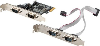 Kontroller PCIe Lanberg PCE-DB9-004, 4x COM 9 pin, RS232 RS485 RS422