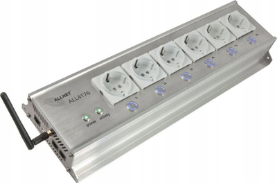Prizë e mençme WiFi Allnet ALL4176v3, 6 vrima, matje energjie, ngjyrë argjendi