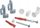 Универзална закачалка за радијатор NOANN TRADING DS-2, сет со држачи и шрафови, бела