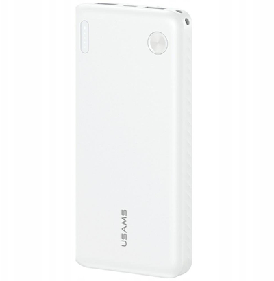 Powerbank USAMS PB83, 10000mAh, 2xUSB USB C, e bardhë