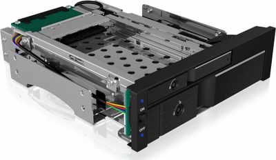 Bay disqesh Icy Box IB-173SSK, 2.5"/3.5" SATA SAS, 5.25", i zi