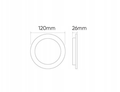 Spot tavani Molly Downlight, 9W, 900lm 4000K, i bardhë