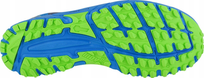 Atlete trail running Inov8 Parkclaw 260 Knit, drop 8mm, mesh që merr frymë, blu me jeshile