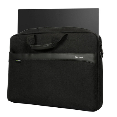 Çantë laptopi Targus GeoLite EcoSmart Slim Brief, 17.3", me rrip shpatulle, e zezë