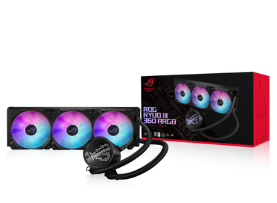 Ftohës me ujë ASUS ROG Ryuo III 360 ARGB, 12 cm, i zi