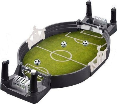 Lojë tavoline futbolli Mini Football 22590, për kalamaj, kompakte, gri jeshile e bardhë