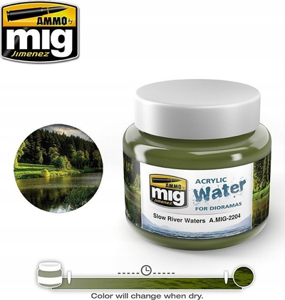 Akrelik për efekte uji Ammo by Mig Slow River Waters Mig 2204, 250 ml, transparent