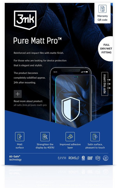 Fletë mbrojtëse ekrani 3mk Pure Matt Pro për tablet, 5 copë, transparente