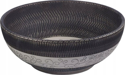 Lavaman VERDEE Vendita Round Cavo 1830, qeramik, montim mbi banak, gri