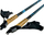 Shkopinj trekking Bjorn Nordic Walking, alumin, 110-135cm, zi me blu