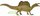 Фигура диносаурус Collecta Spinosaurus Walking, пластика, едукативна, многуобоена