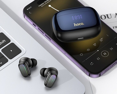 Безжични слушалки Hoco EQ20, Bluetooth 5.4, ANC ENC, црни