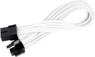 Продолжен кабел SilverStone PP07-PCIW, 250мм, бел
